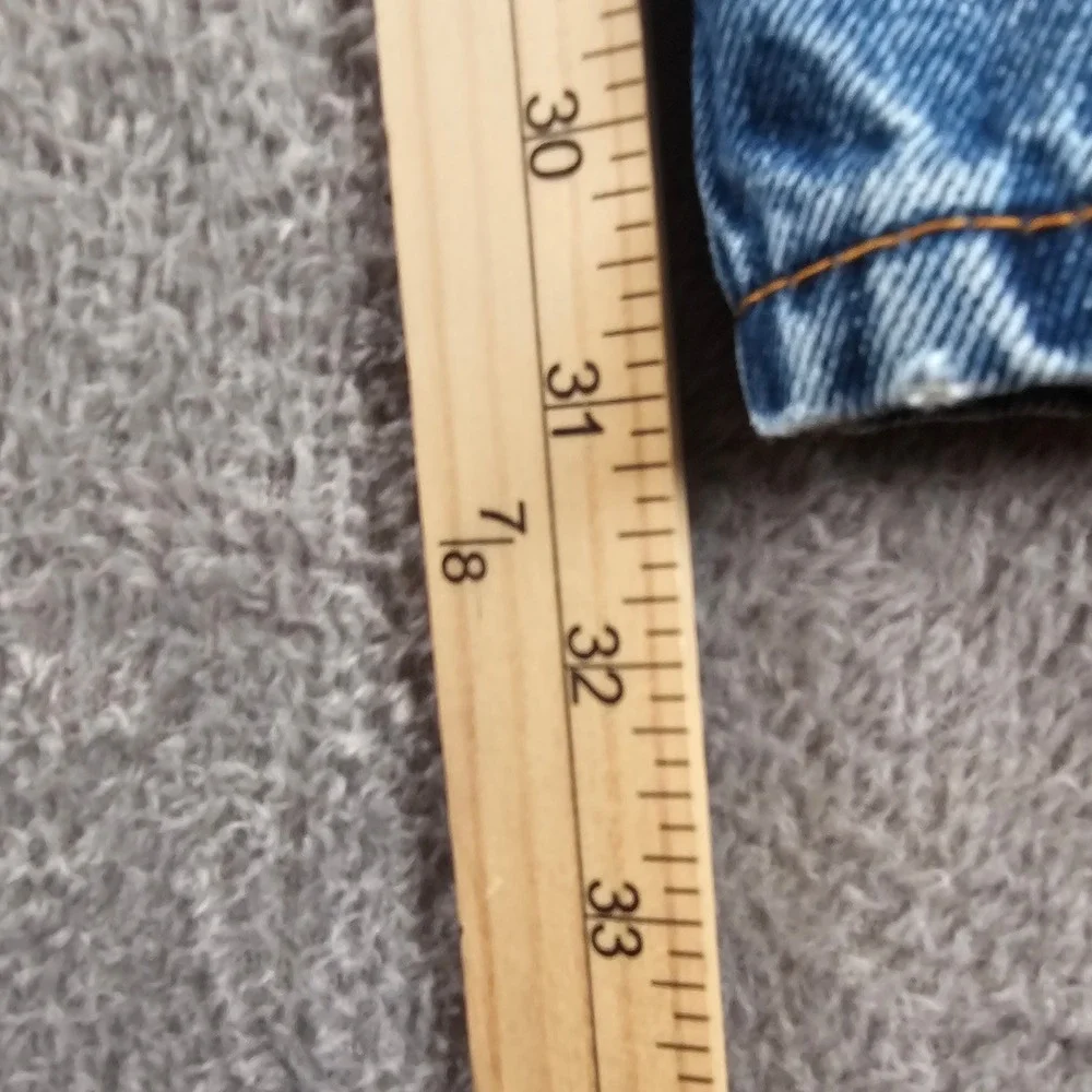 Levis 550 Relaxed Fit Custom Patterned Side Stripe Jeans 36x31 Upcycled Unisex